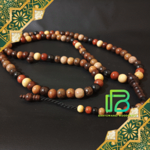 Tasbih kombinasi 11 macam kayu nusantara size 8mm